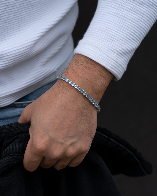 Sky Blue Topaz Tennis Bracelet 4mm – view 3