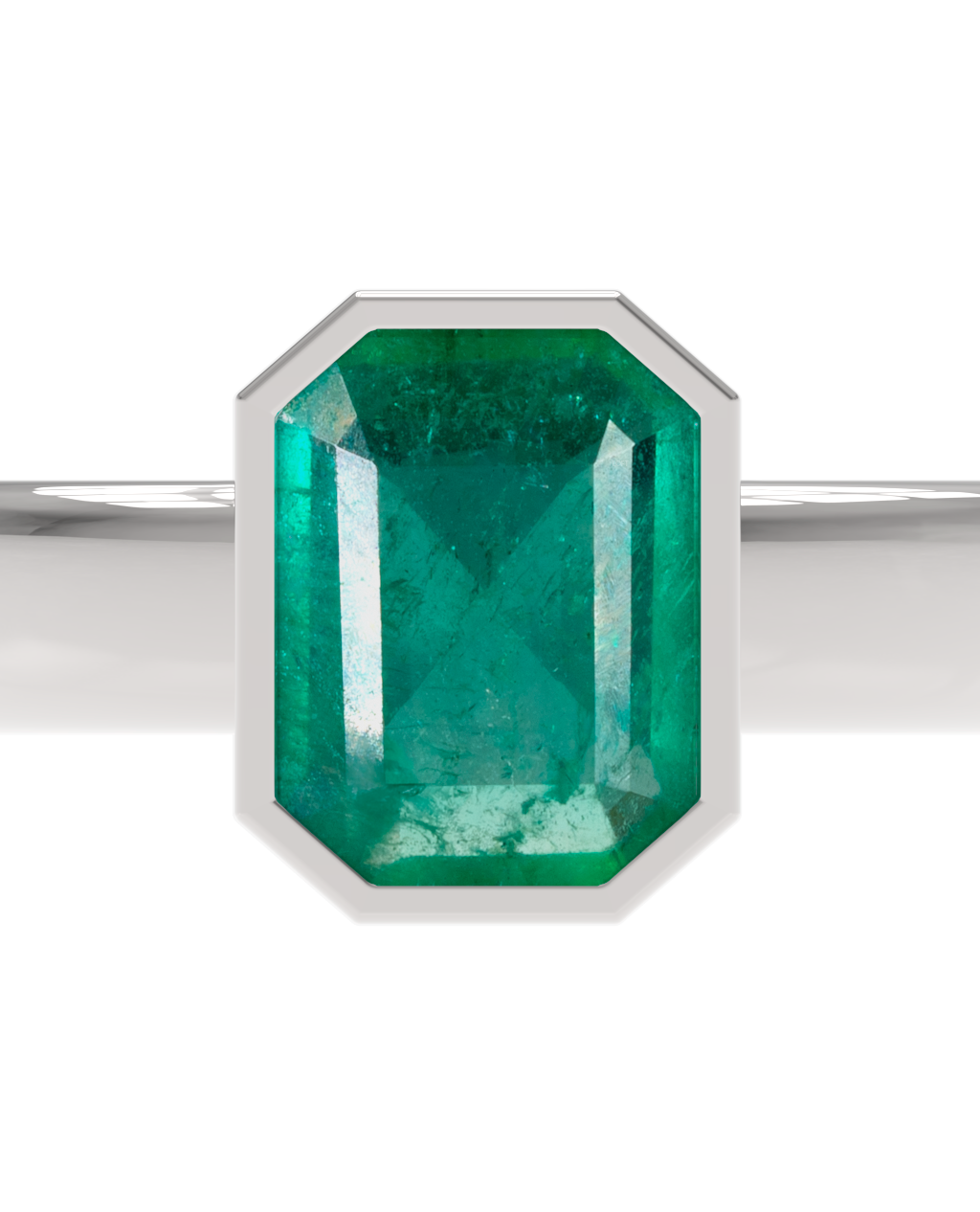 Milano Ring – Emerald – front view