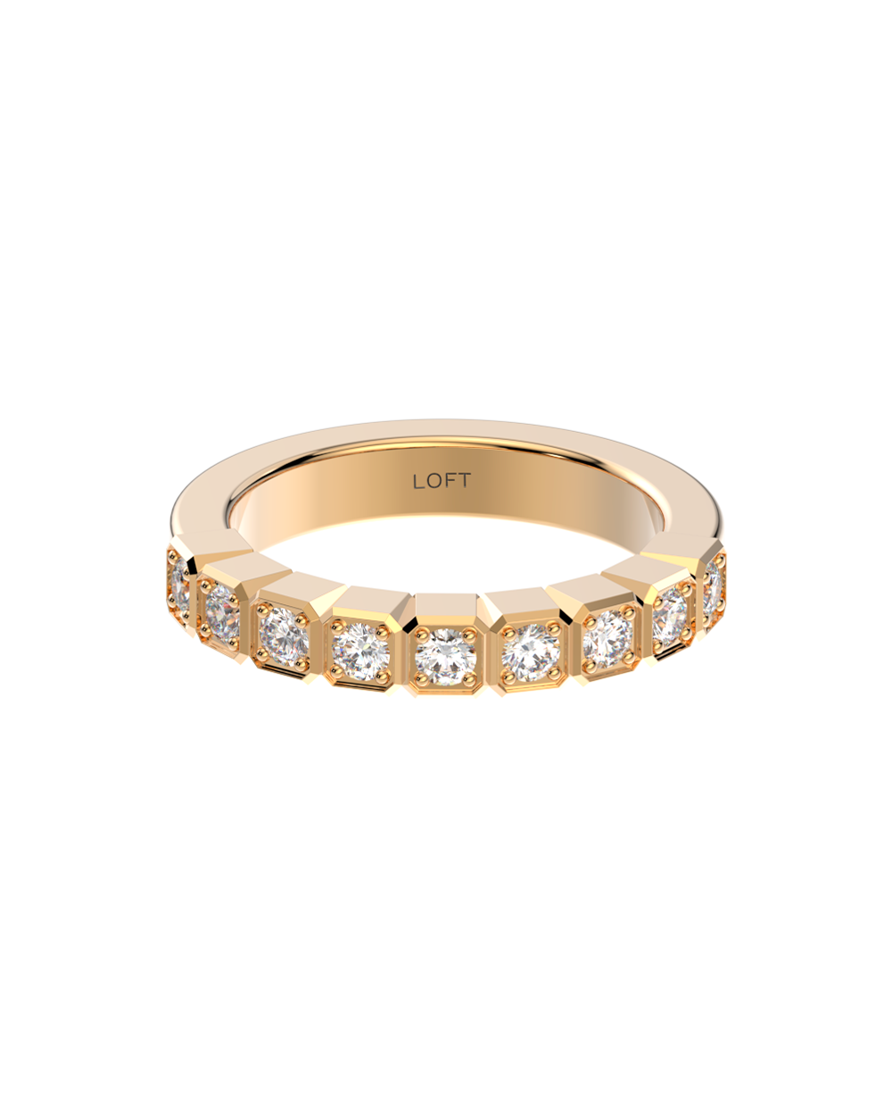 Vendôme Ring – Diamonds in yellow gold-plated silver or 18k gold