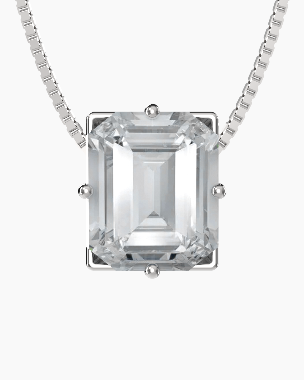 White Topaz Necklace – view 2