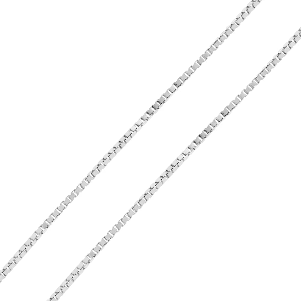 Echo Necklace – Sapphires – box chain detail