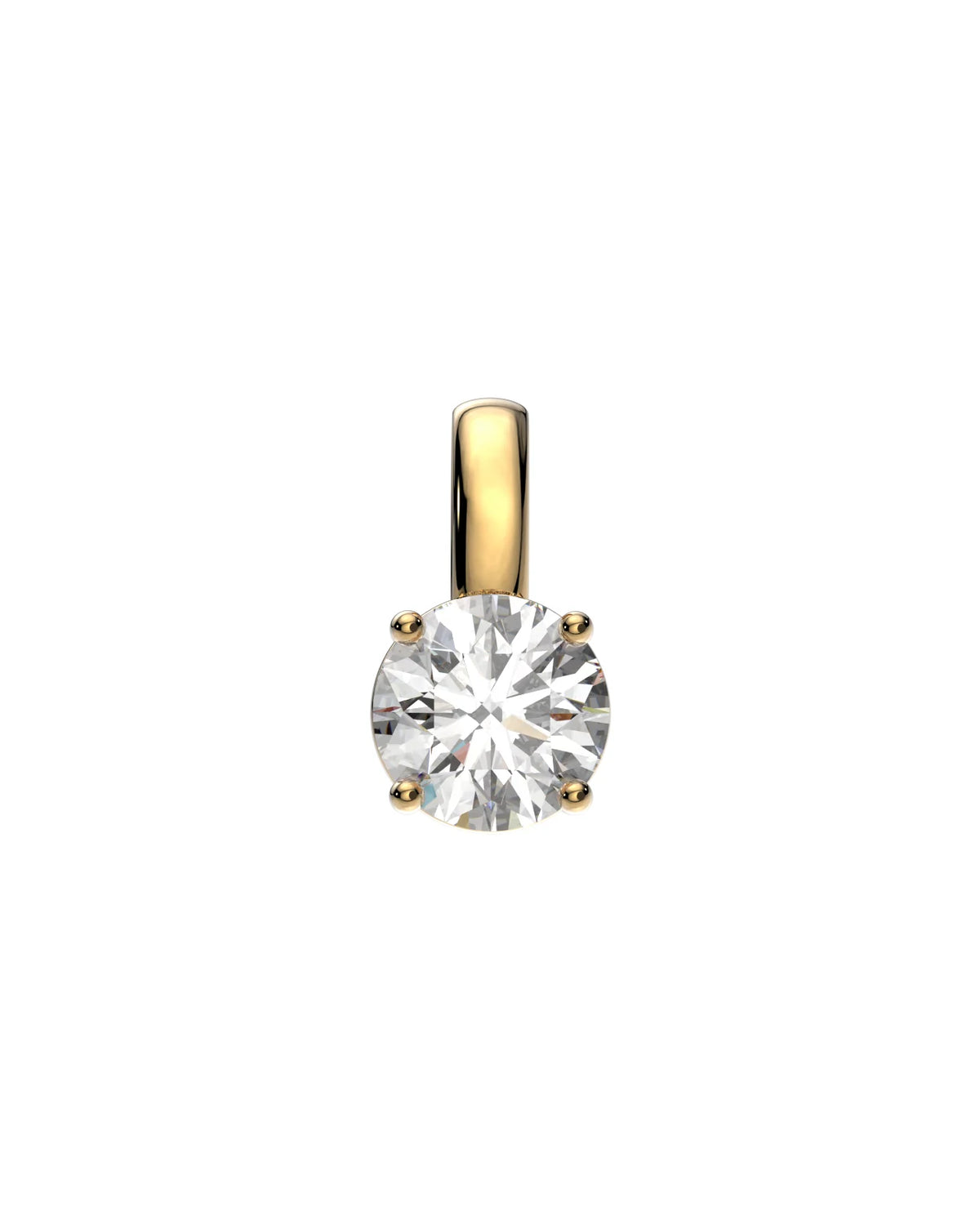 Solitaire Pendant – 1ct Diamond in 18k gold