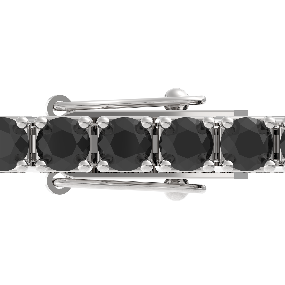 Black Spinel Tennis Bracelet 3mm – view 2
