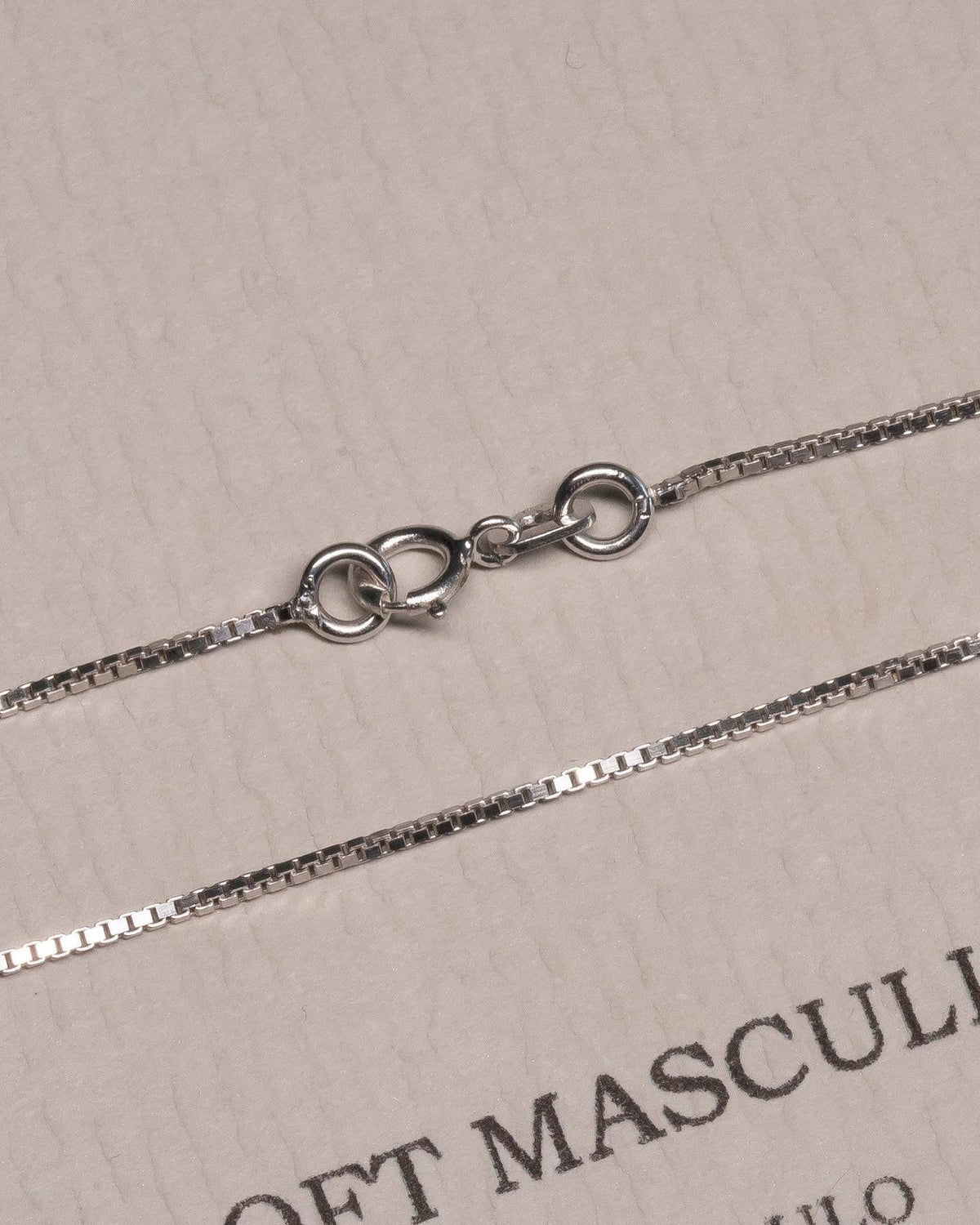Box Chain – White Gold – view 3