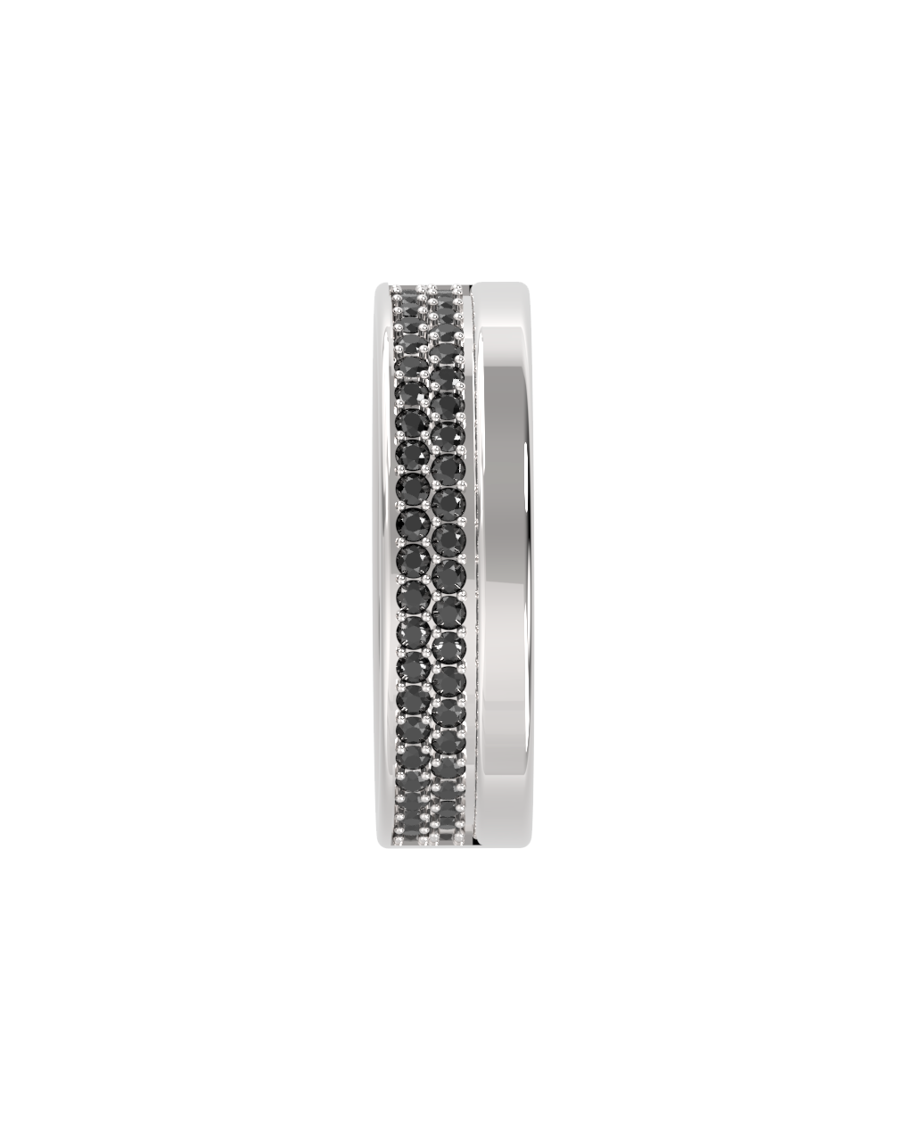 Echo Ring – Black Diamond – front view