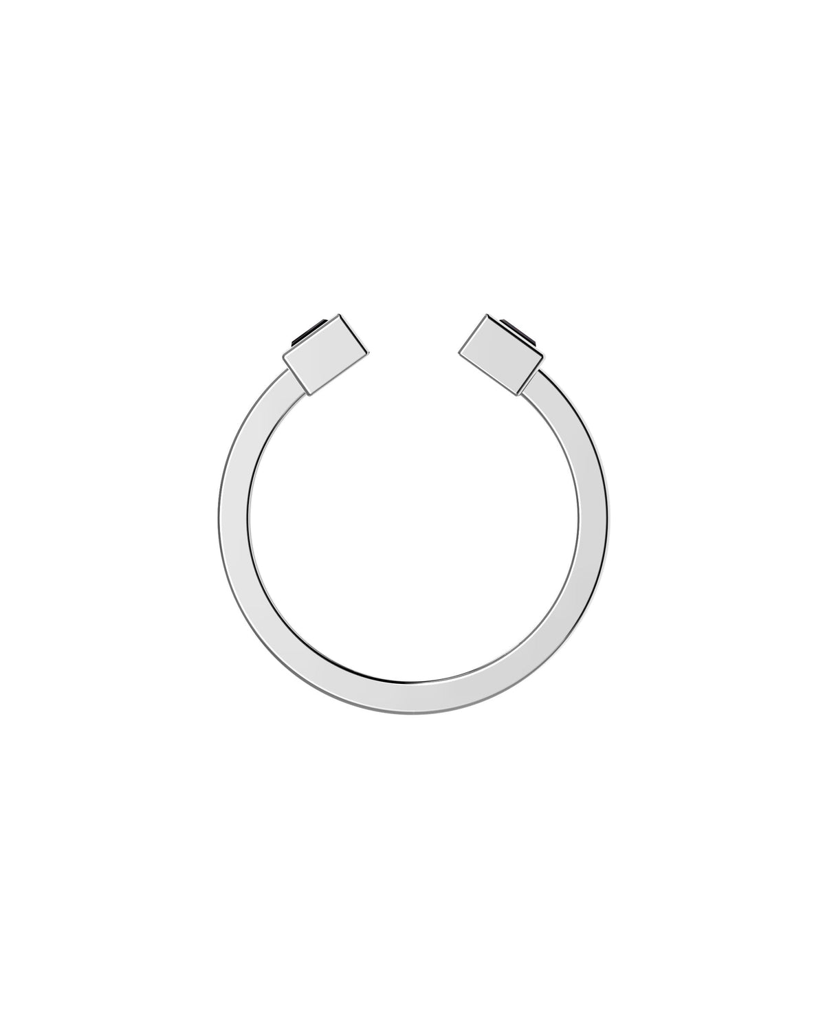Ritz Ring – Black Spinels – side view