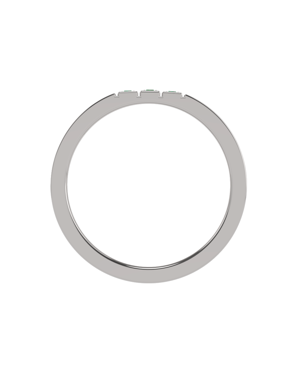 Neuf Ring – Emerald – side view