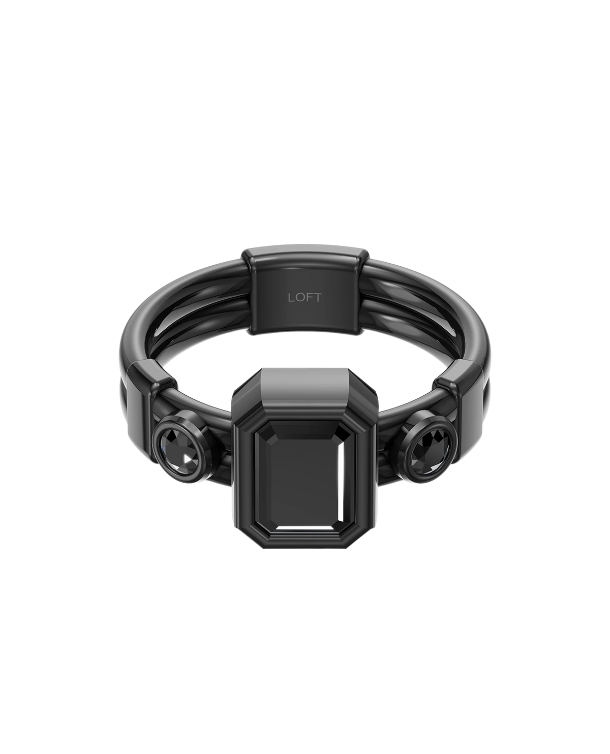 Tokyo 東京 Ring – Black Spinels in black rhodium-plated silver or black rhodium-plated 18k white gold
