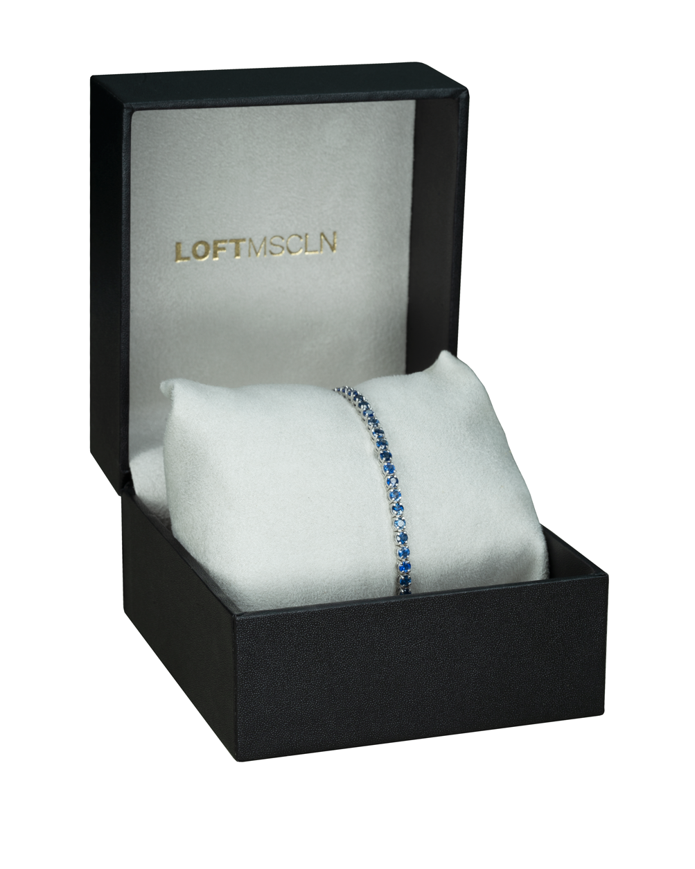 Loft Masculino black leather jewelry case