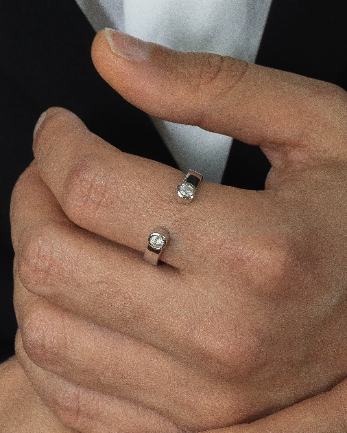 Duo Ring – Diamond – view 3