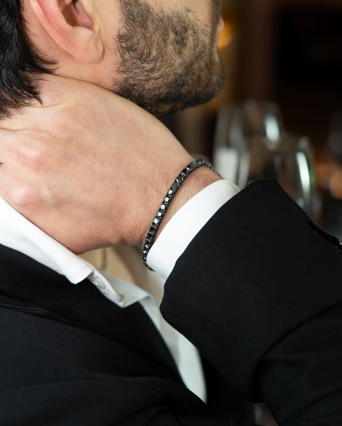Black Diamond Tennis Bracelets