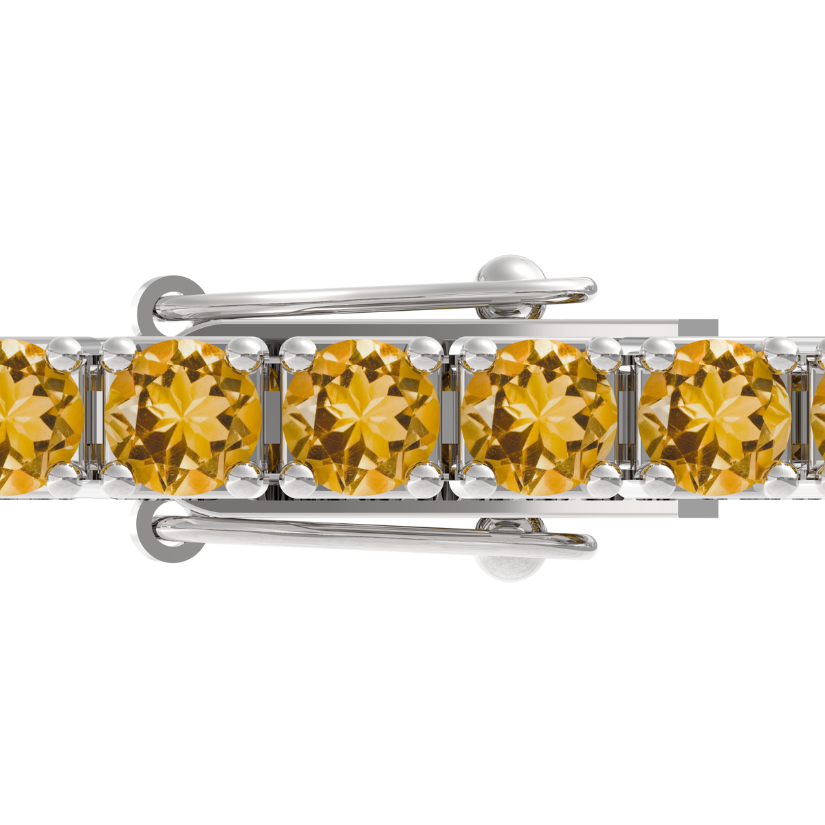 Citrine Tennis Bracelet 3mm – view 2