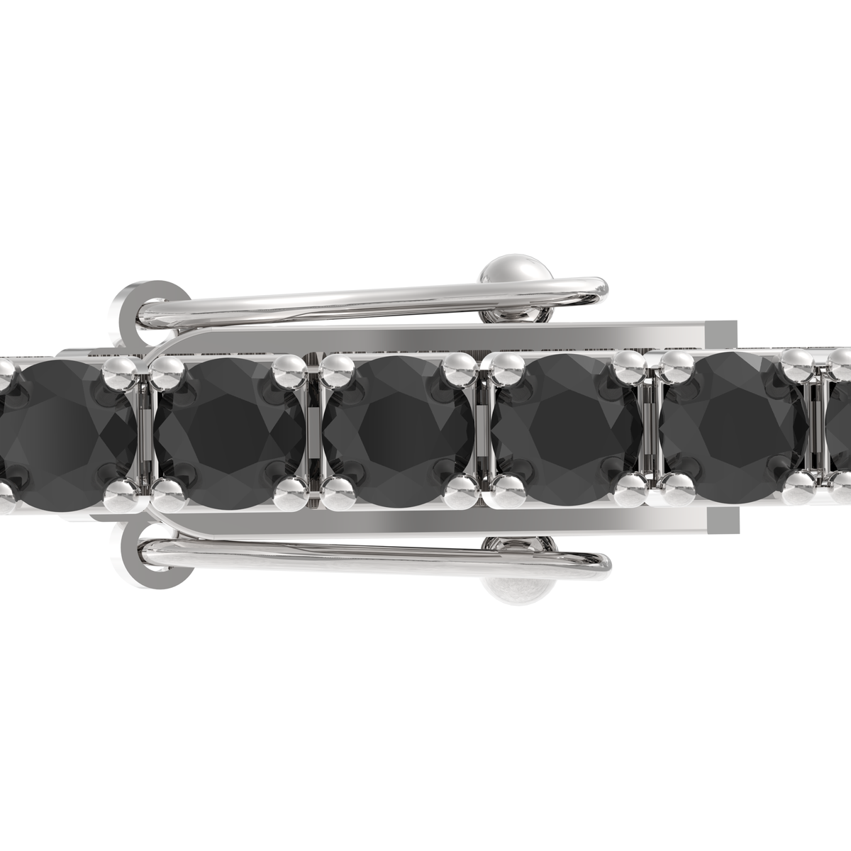Black Diamond Tennis Bracelet 2mm 3pts – close-up detail