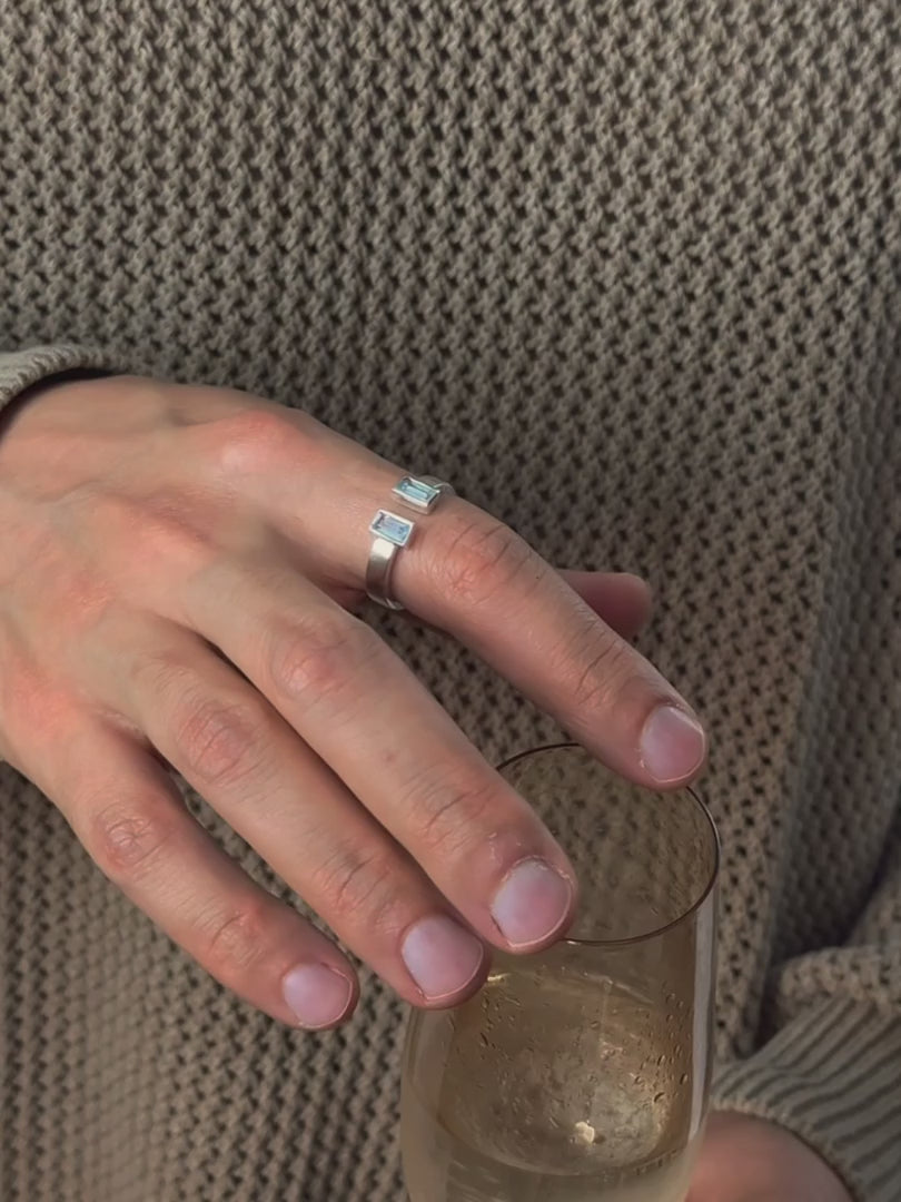 Ritz Ring – Sky Blue Topaz – video 3