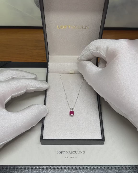 Ruby + Diamond Necklace – video 1