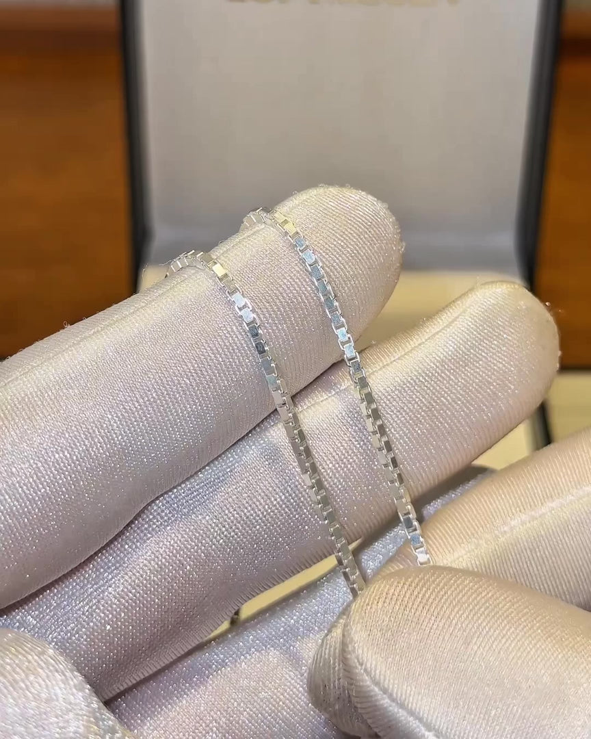 Arc Necklace – London Blue Topaz + Diamonds – video 4