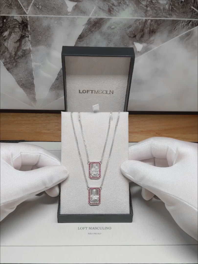 Frame Scapular Necklace – Ruby – video 1